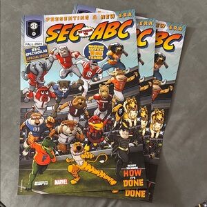 2024 Disney D23 ESPN Marvel SEC Football Returns to ABC TV Poster 11x17 Lot 3